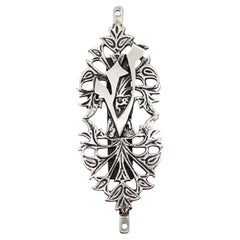 Rachel Gera Handmade Sterling Silver Mezuzah Case, Israel, 20th Century
