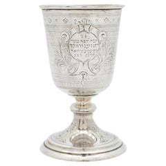 Ein spezieller ungarischer Kiddusch-Kelch aus Silber, Temesvár, 1875