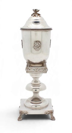 Calice da Kiddush vintage israeliano in argento – Seconda metà del XX secolo