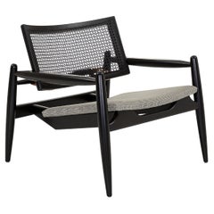 Sillón tapizado personalizable negro mate y gris - Colección Soho