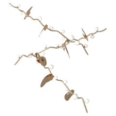 21st Century Brass Almond Suspension Lamp by Creativemary