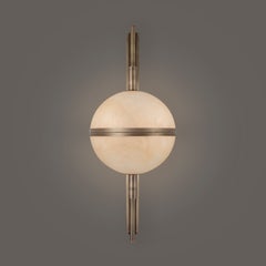 Alabaster-Wandleuchte Andros aus dem 21. Jahrhundert aus Messing, entworfen von Creativemary