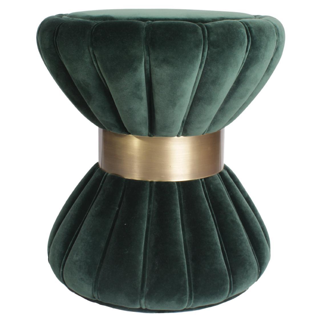 21st Century Colette Stool Cotton Velvet Copper-Plated Ring by Ottiu