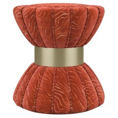 21st Century Colette Stool Cotton Velvet Copper-Plated Ring by Ottiu
