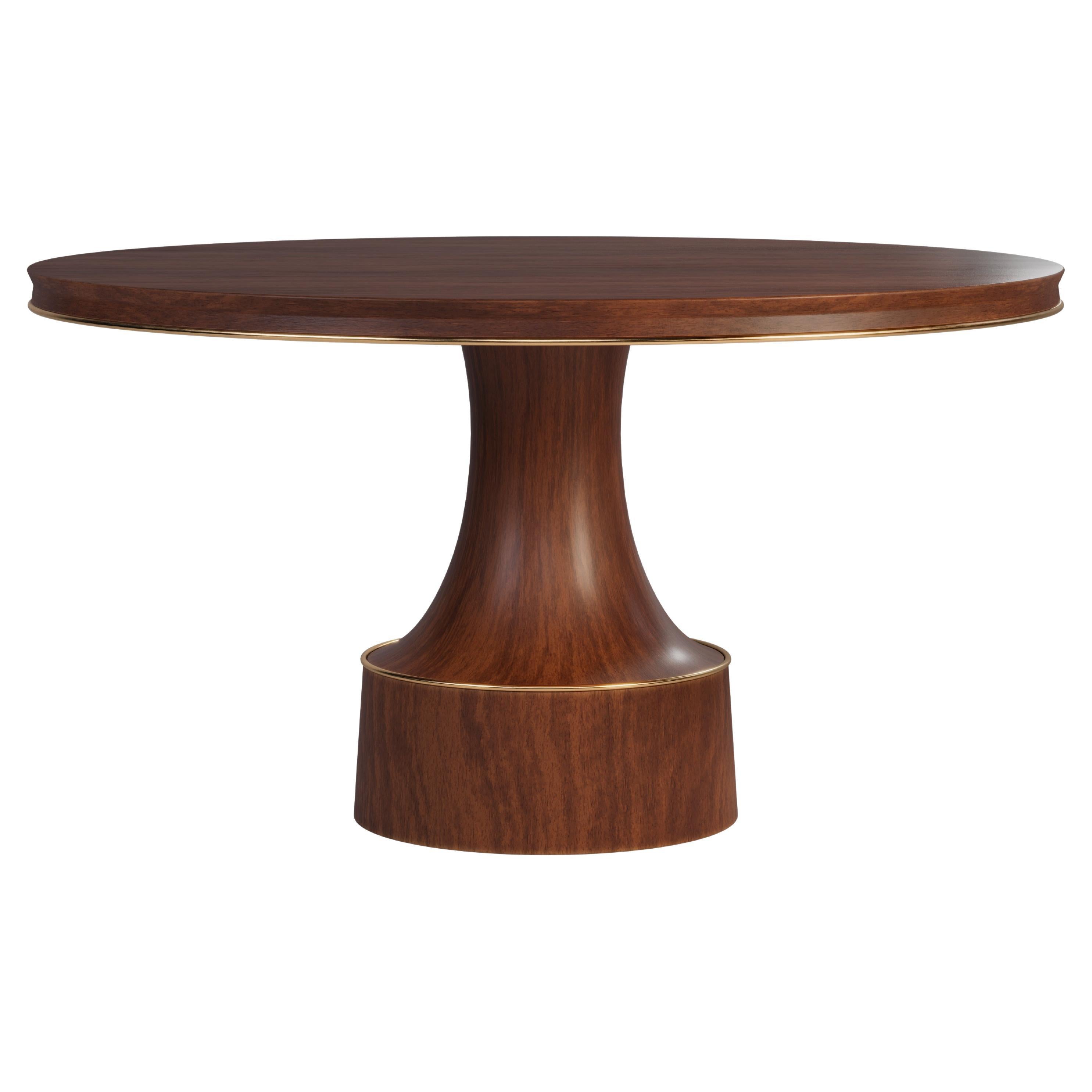 21st Century Buck Dining Table Walnut Wood For Sale