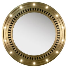 Miroir Hollywood du 21e siècle en bois revêtu par Porus Studio