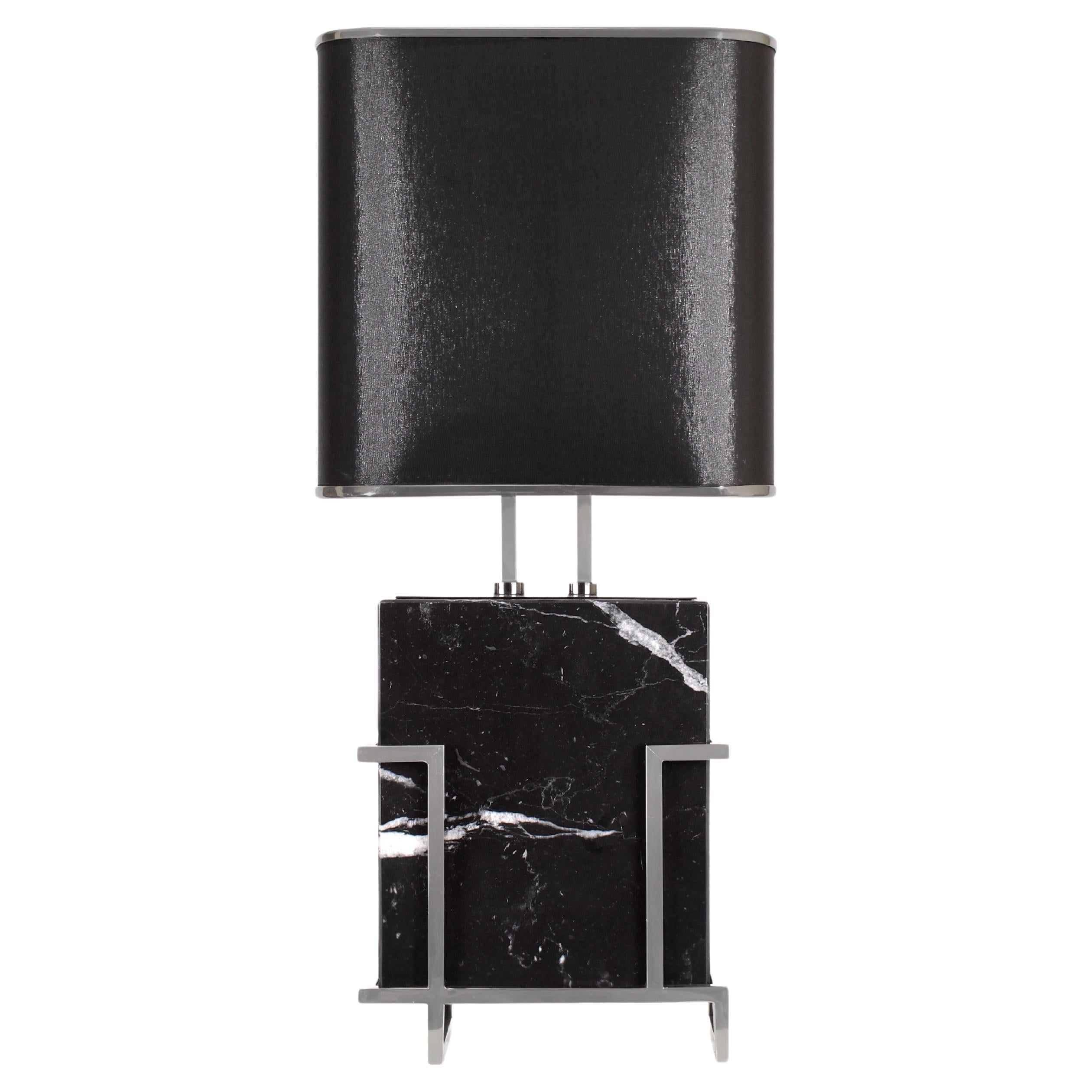 21st Century Luděk Table Lamp Marquina Marble For Sale