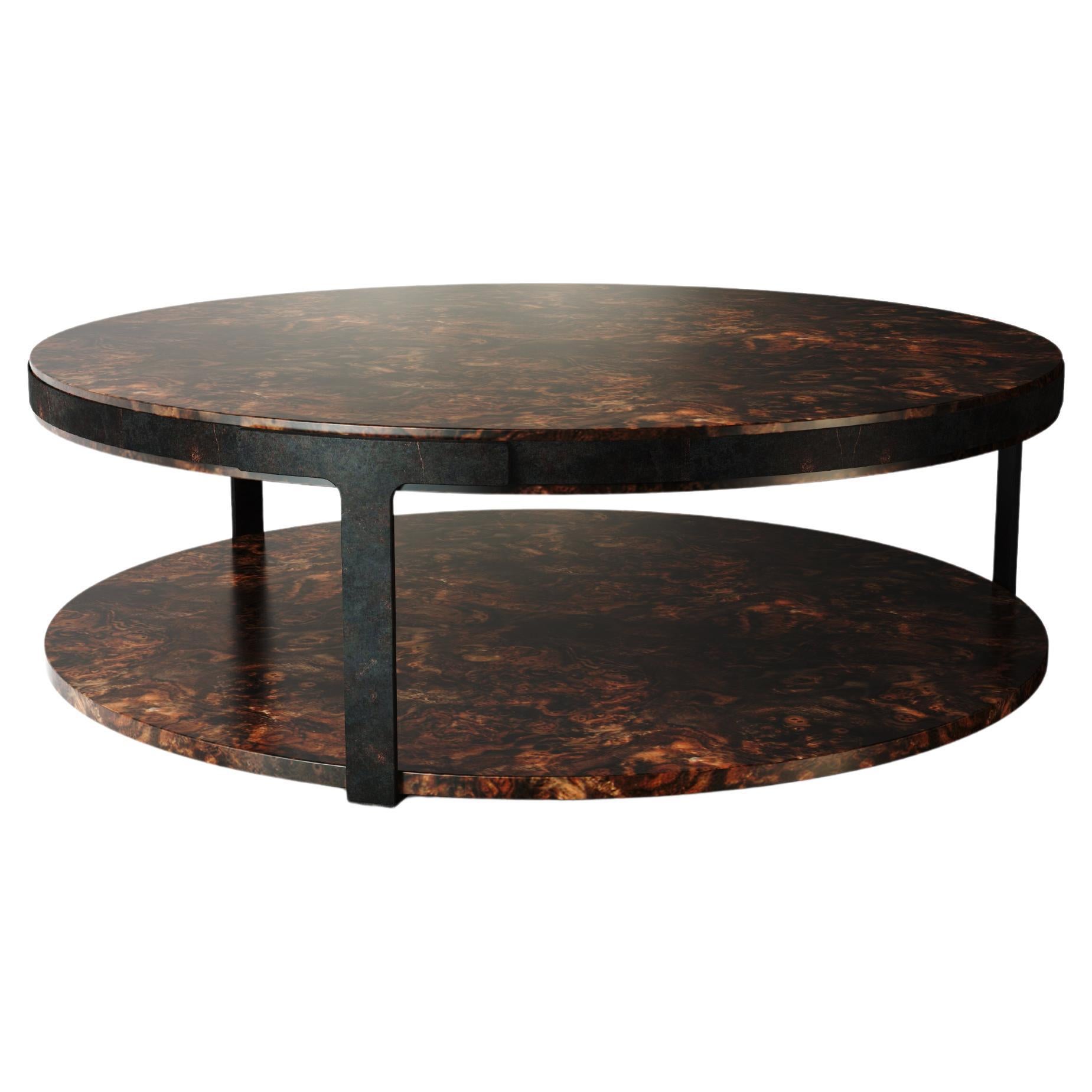 Table centrale Monticello du 21e siècle, fabriquée au Portugal par Porus Studio