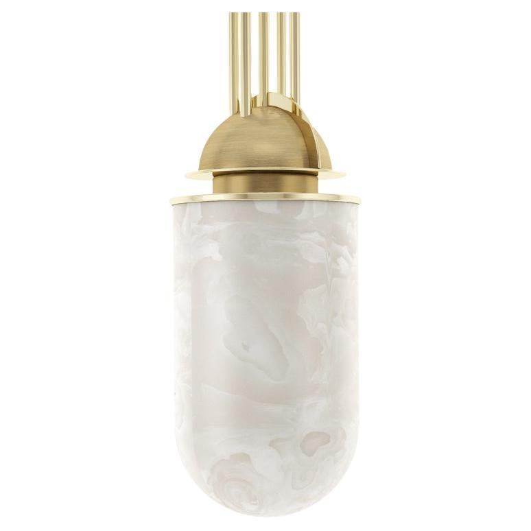 Lampe suspendue Russell du 21e siècle en albâtre fabriquée au Portugal par Porus Studio en vente