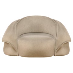 21st Century Romy Armchair Bouclé Brass