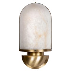 21st Russell Wall Lamp Alabaster Brass Handmade in Portugal by Porus Studio
