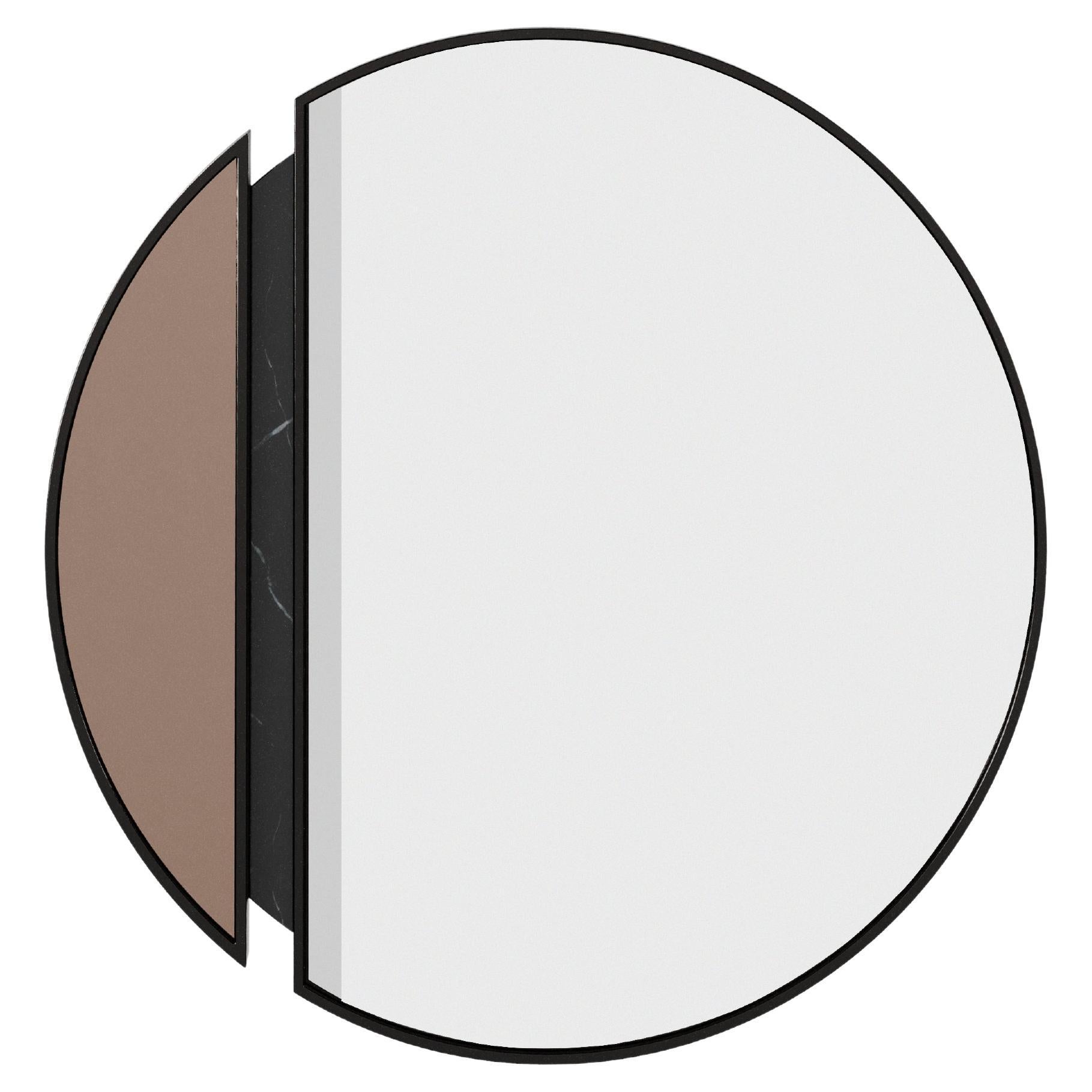 Miroir Alaska en laiton poli fabriqué au Portugal par Porus Studio en vente
