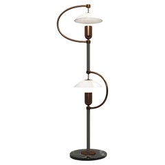 21st Century Sofo Floor Lamp Brass Alabaster Made in Portugal by Creativemary