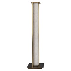 21st Washington Floor Lamp Brass Onyx Handmade in Portugal by Porus Studio