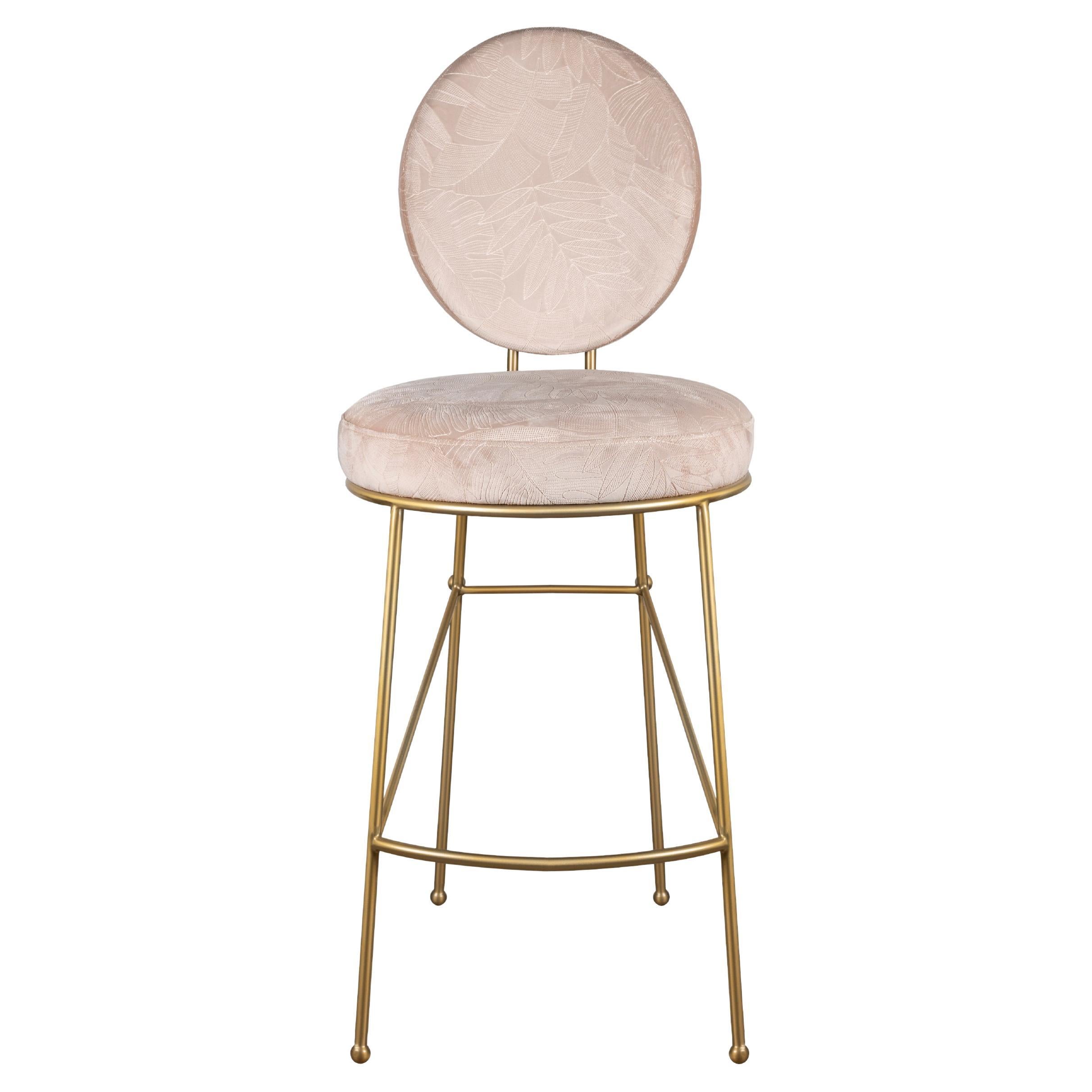 Mid-Century Modern Brigid Bar Chair Stainless Steel Made in Portugal by Ottiu