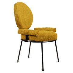 Mid-Century Modern Brigid II Dining Chair Steel Made in Portugal by Ottiu