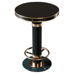 21st Century Willis Bar Table Lacquered Stainless Steel by Porus Studio