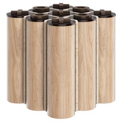 Mesa Tic Tac Kensington Madera Travertino Fabricada en Portugal por Wood Tailors