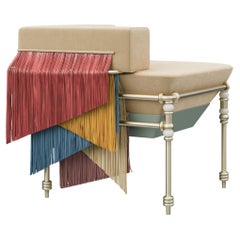 21st Century New Collection Seraphine Fringes Chair Made in Portugal by Ottiu