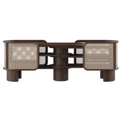 21st Century Wodehouse Sideboard Wood Brass Made in Portugal by Wood Tailors
