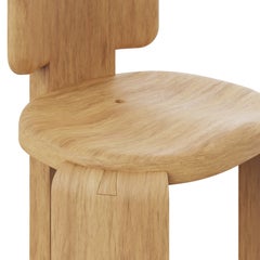 Benjamin Bar Chair Outdoor Iroko Wood Made in Portugal By Wood Tailors Club