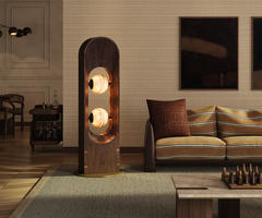 Foley Floor Lamp Handmade in Portugal by Wood Tailors Club