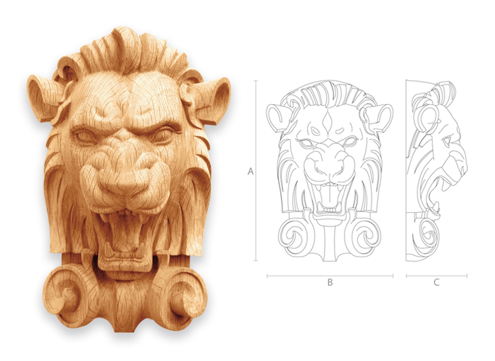 Wood Carved Rosette With Lion Head Art Com Other Art Wood Carved Rosette With Lion Head Art Com Other Art