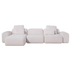 SERENITY Modular Chaise-Longue Sofa in Contemporary Minimalist Design