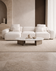 Serenity Modular Chaise Longue Sofa, Contemporary Custom Upholstered Sectional