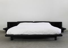 Vintage Tobia and Afra Scarpa Morna Bed with Nightstands by Molteni 1972