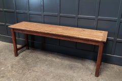 19thC Large English Gothic Pine Server Table