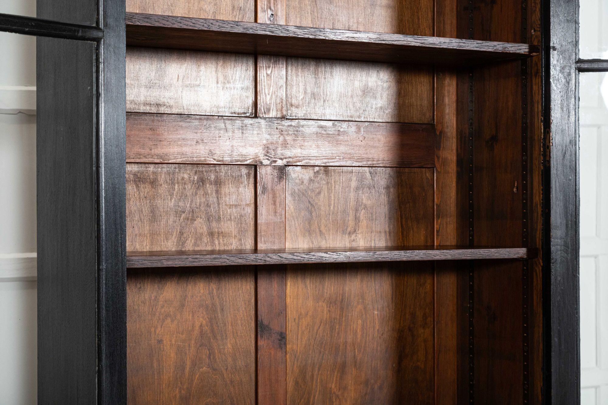 Mobile libreria in Oak inglese del 19° secolo con vetro in vendita 7