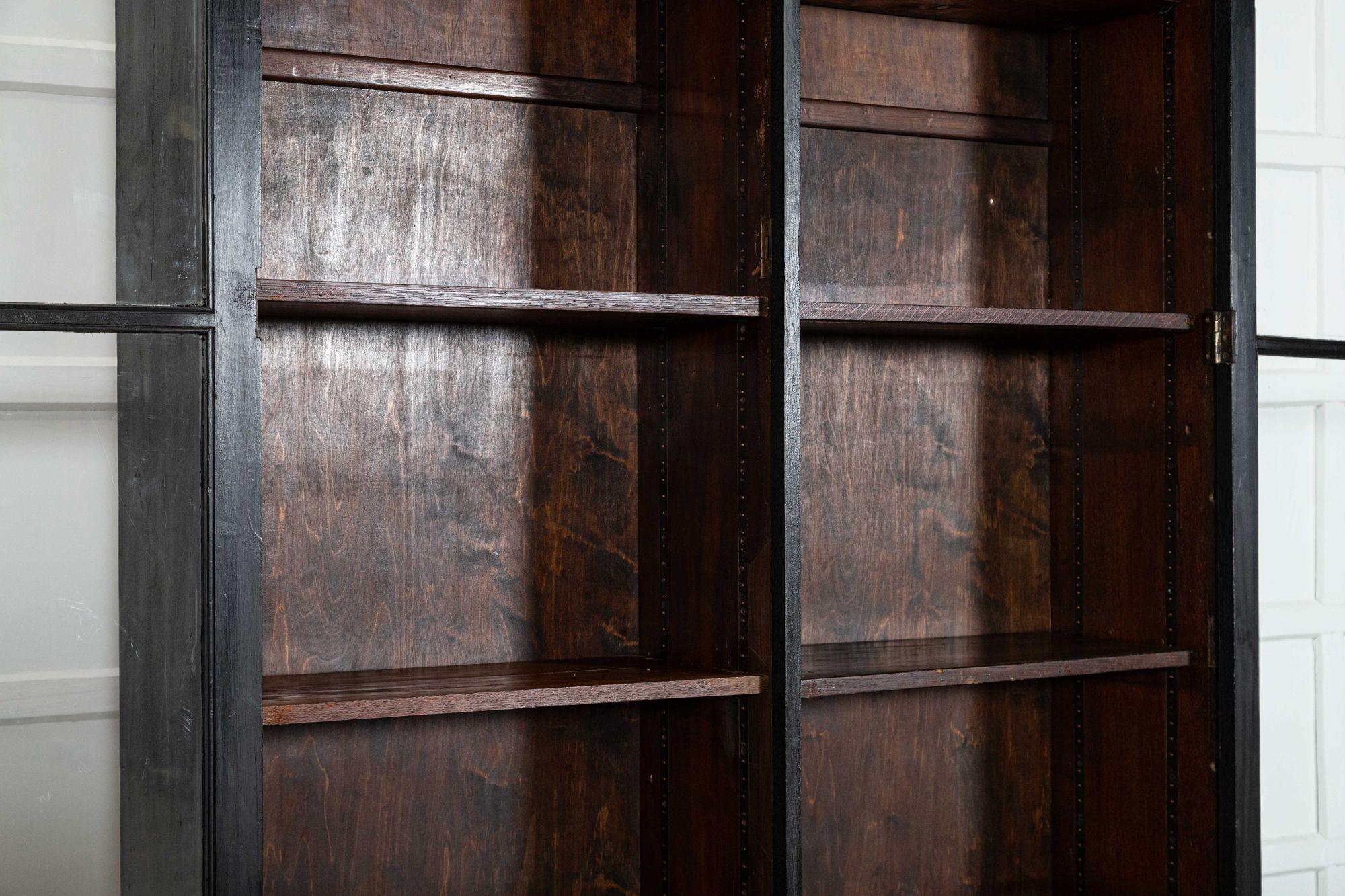 Mobile libreria in Oak inglese del 19° secolo con vetro in vendita 6