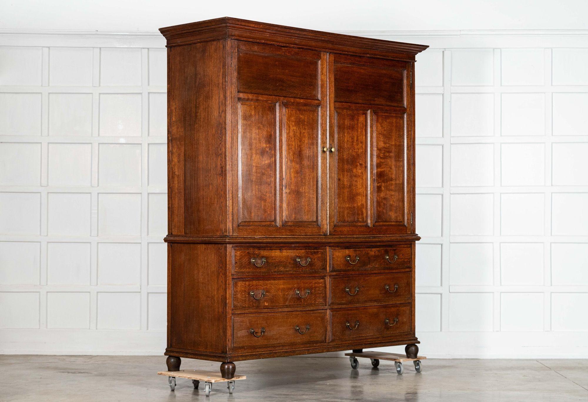 Grande armadio per governanti inglese del XIX secolo in Oak In condizioni buone in vendita a Staffordshire, GB