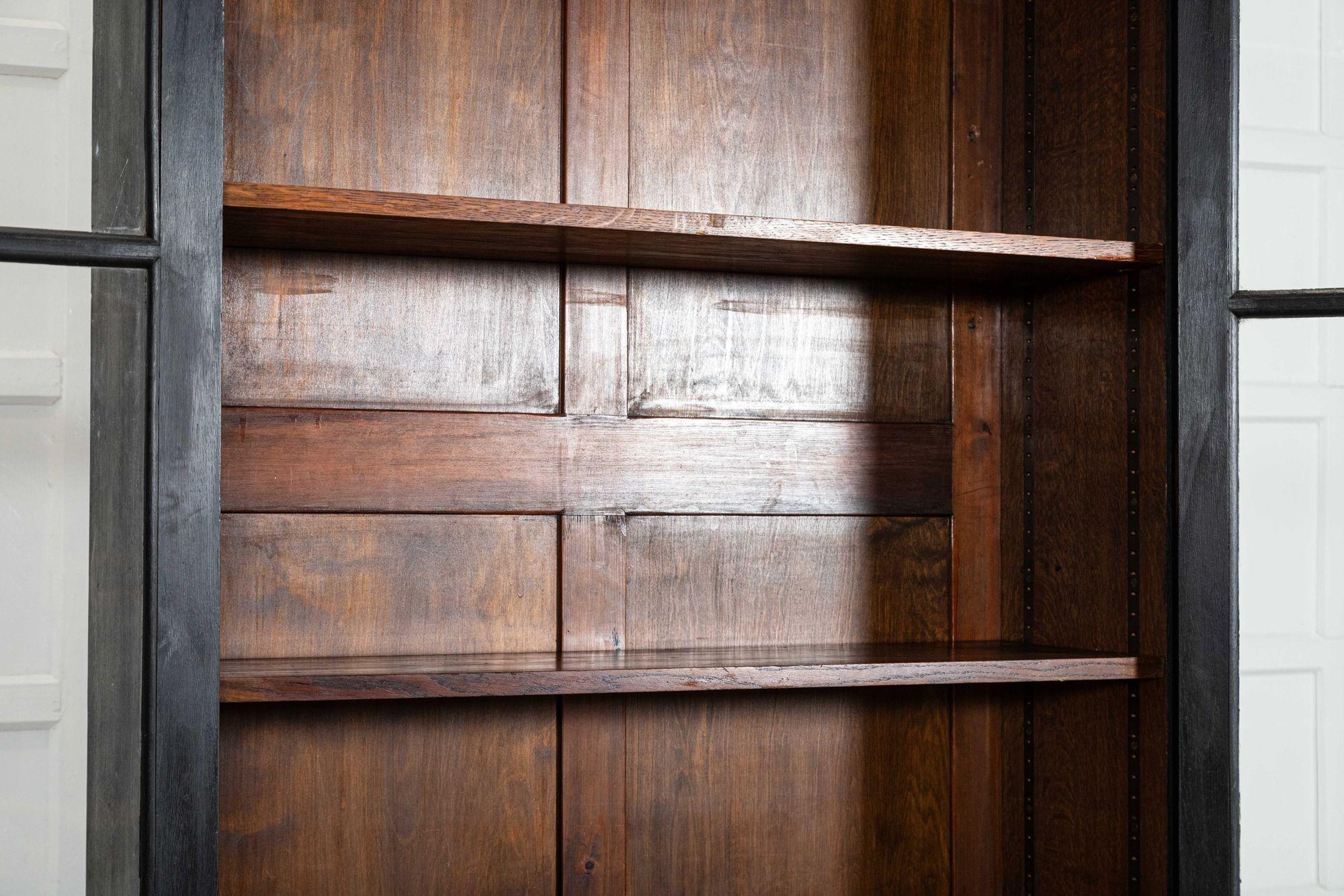 Mobile libreria in Oak inglese del 19° secolo con vetro in vendita 5