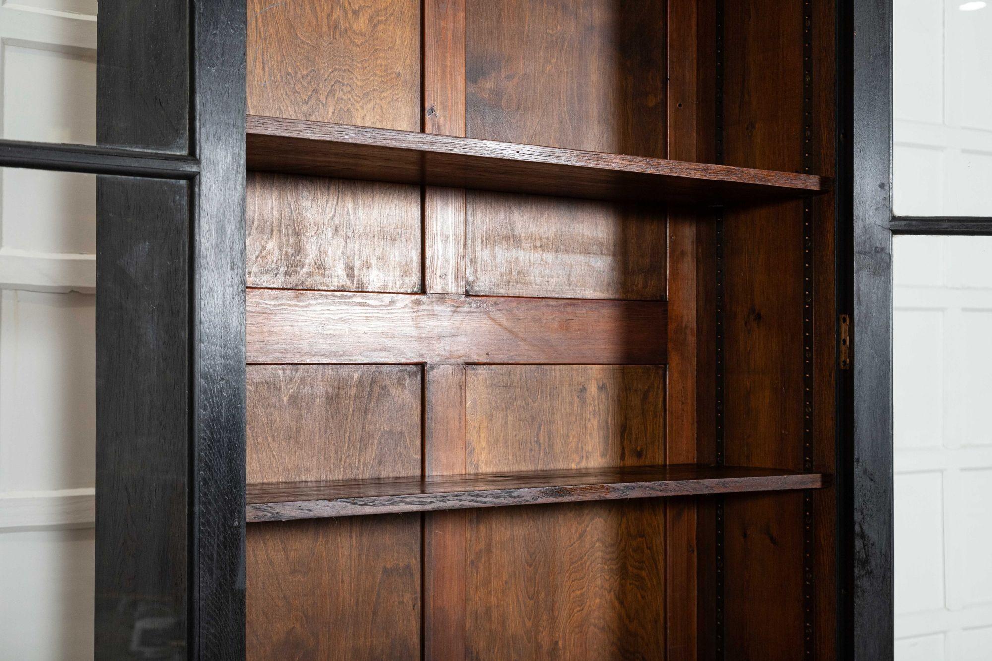 Mobile libreria in Oak inglese del 19° secolo con vetro in vendita 5