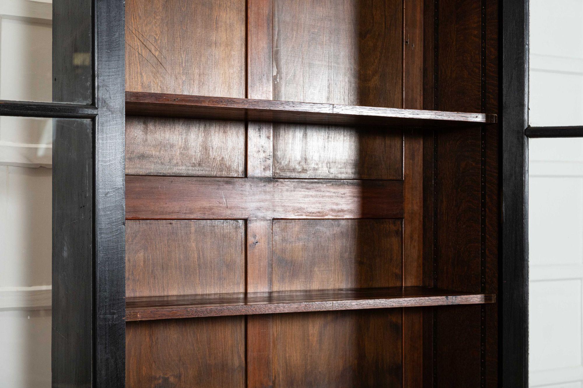 Mobile libreria in Oak inglese del 19° secolo con vetro in vendita 7