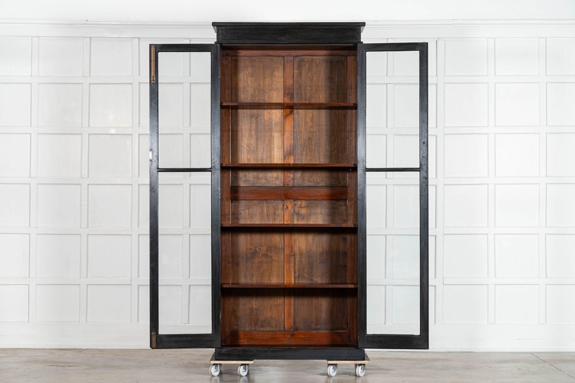 Mobile libreria in Oak inglese del 19° secolo con vetro In condizioni buone in vendita a Staffordshire, GB