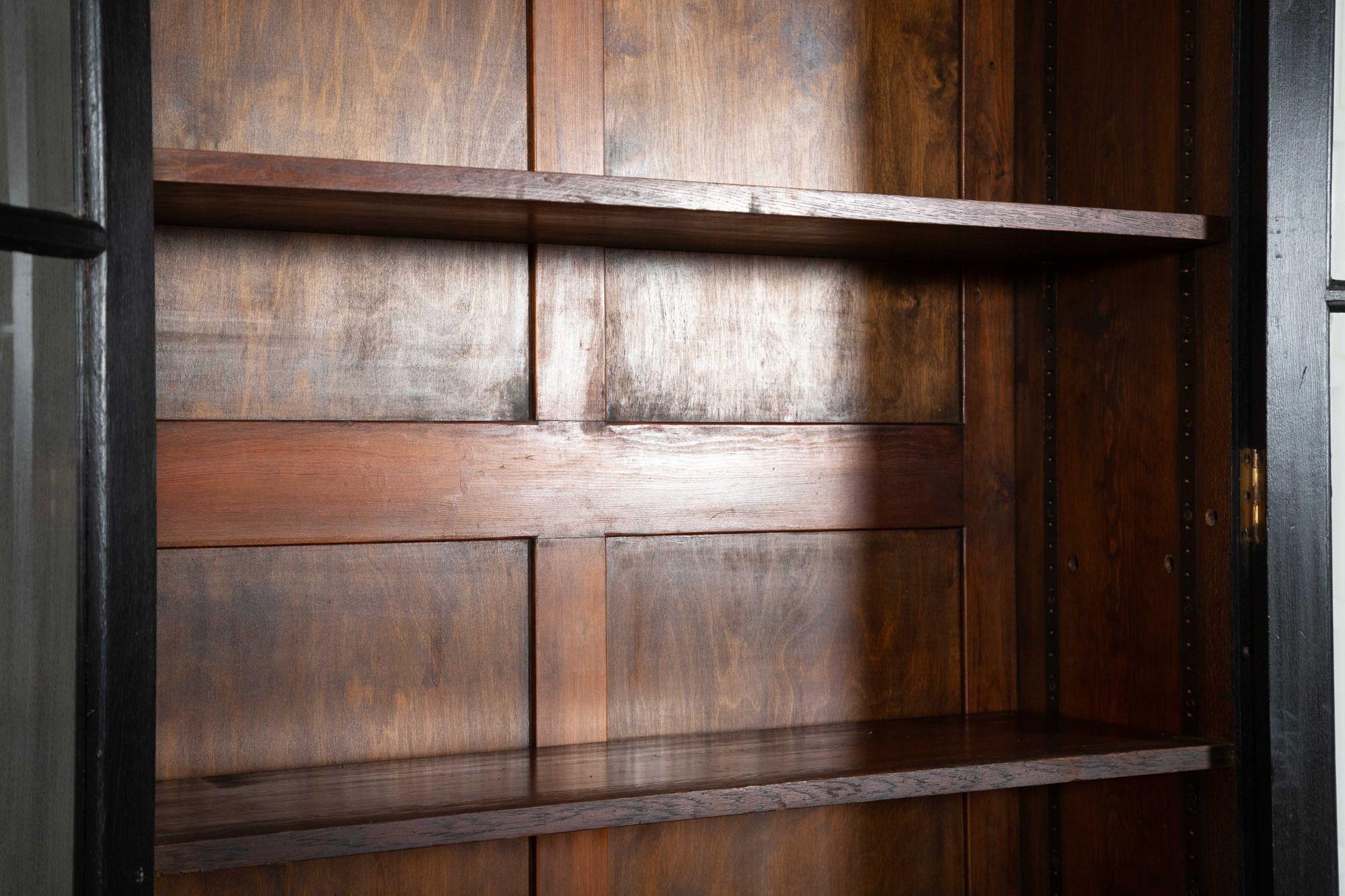 Mobile libreria in Oak inglese del 19° secolo con vetro in vendita 6