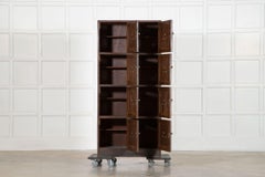 English Pine Locker Cabinet