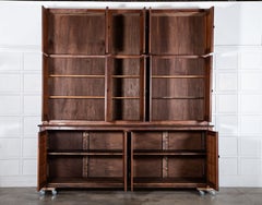 Monumental 19thC French Monastery Pine Housekeepers Cupboard