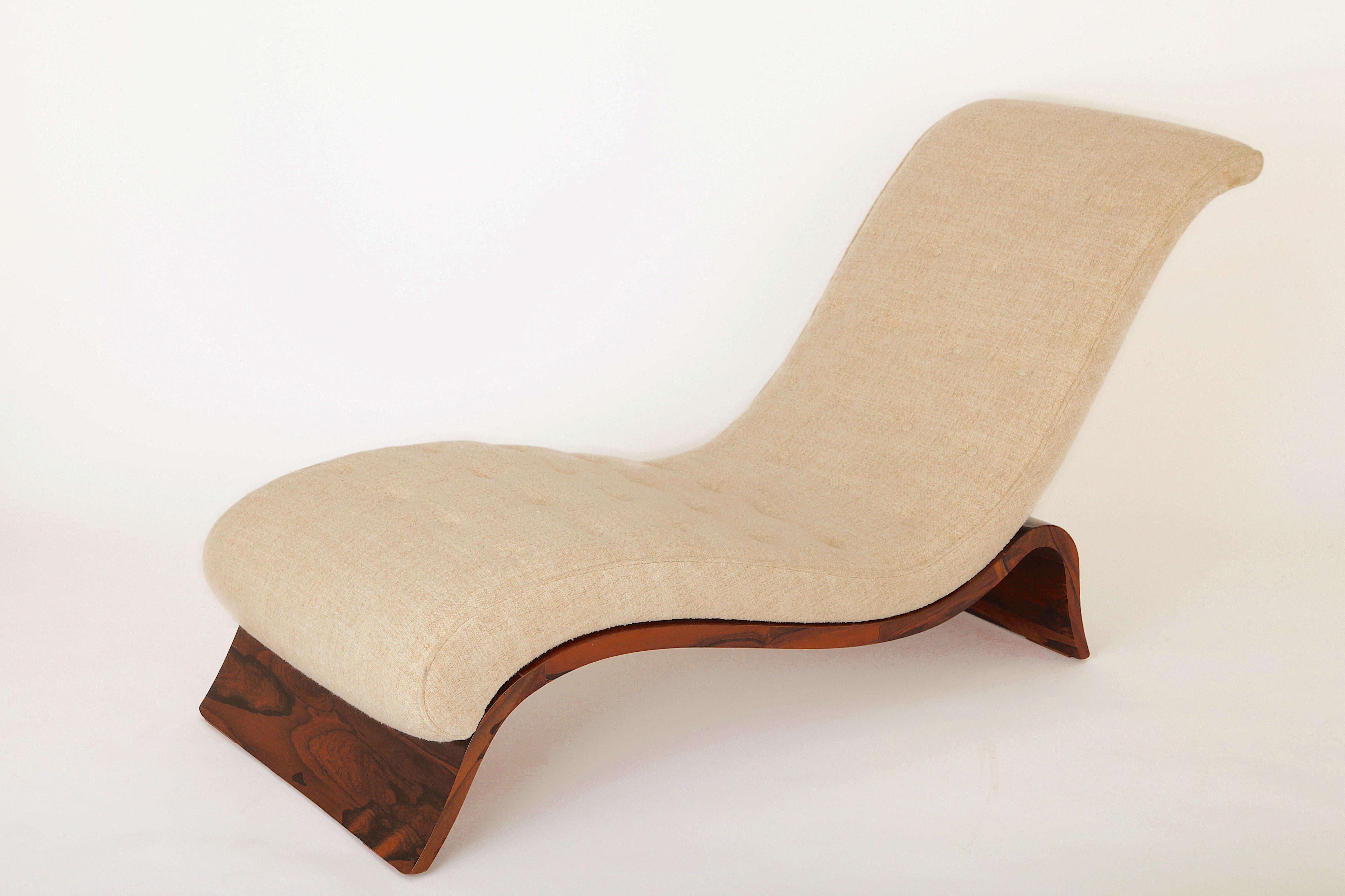 20th Century Joaquim Tenreiro Jacaranda Long Chair, Brazil, 1950s For Sale