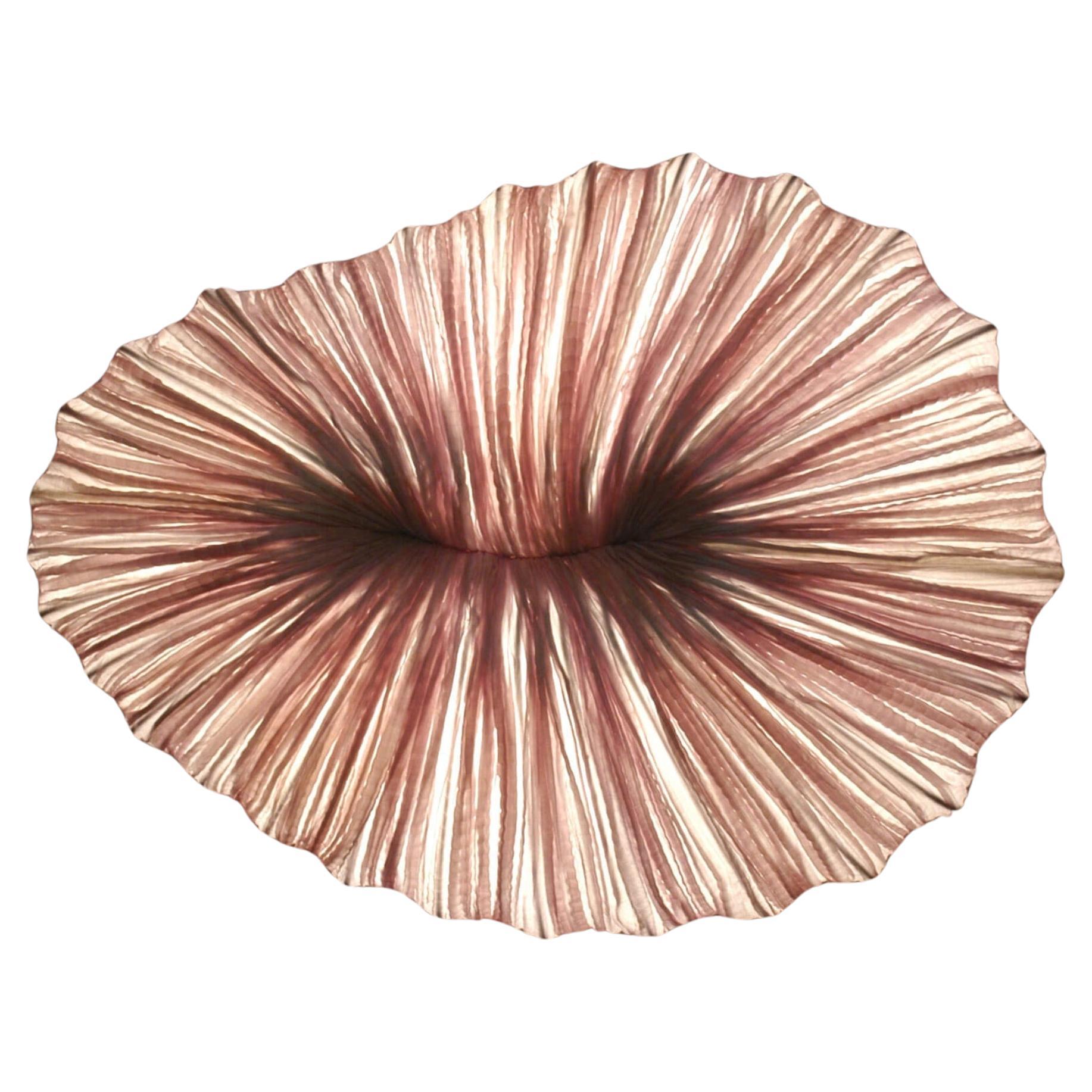 Silk over Metal "Baby Coral" Wall & Ceiling Lamp by Aqua Creations For Sale