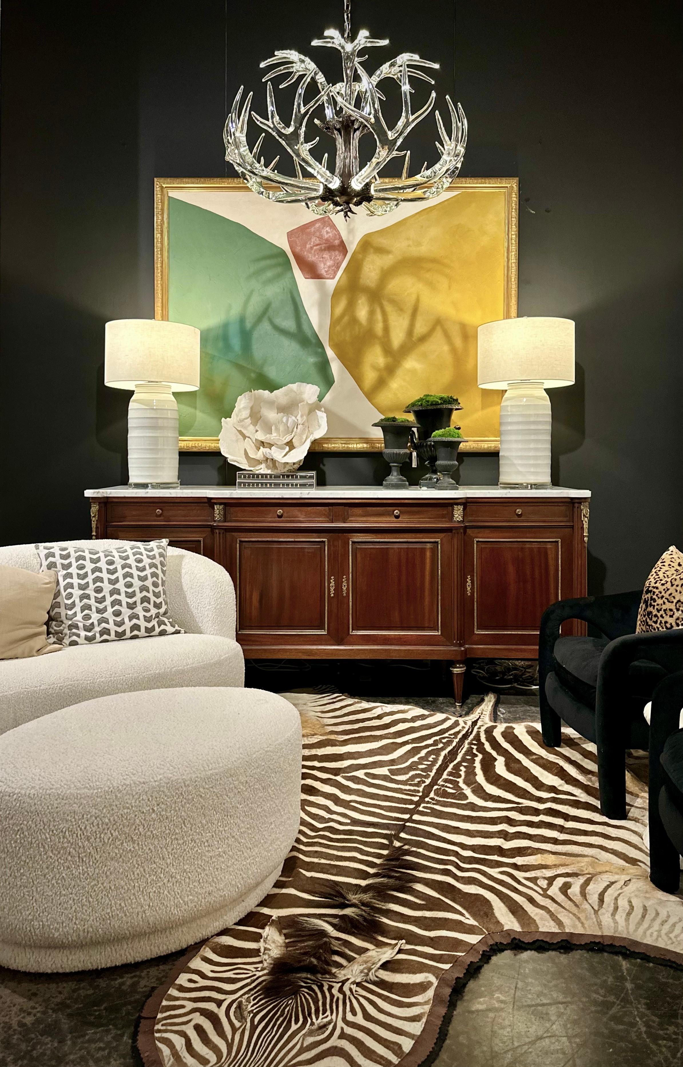 American Vladimir Kagan Comma Sofa with Ottoman, by Weiman For Sale