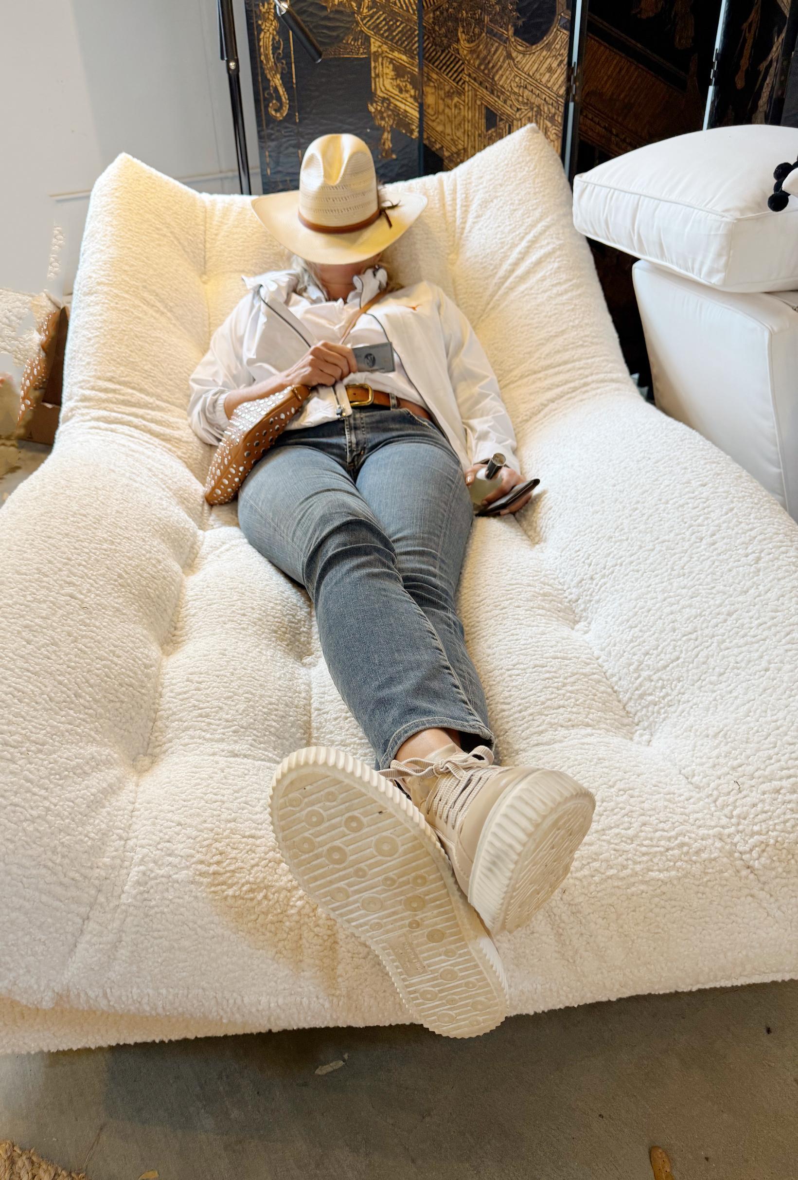 Adrian Pearsall Chaise Lounge Cocoon in vendita 1