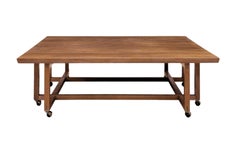 Handcrafted Custom Quarter-Sawn Oak Coffee Table by Robert Johnson Furniture