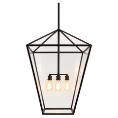iron chandelier canon fusil, led