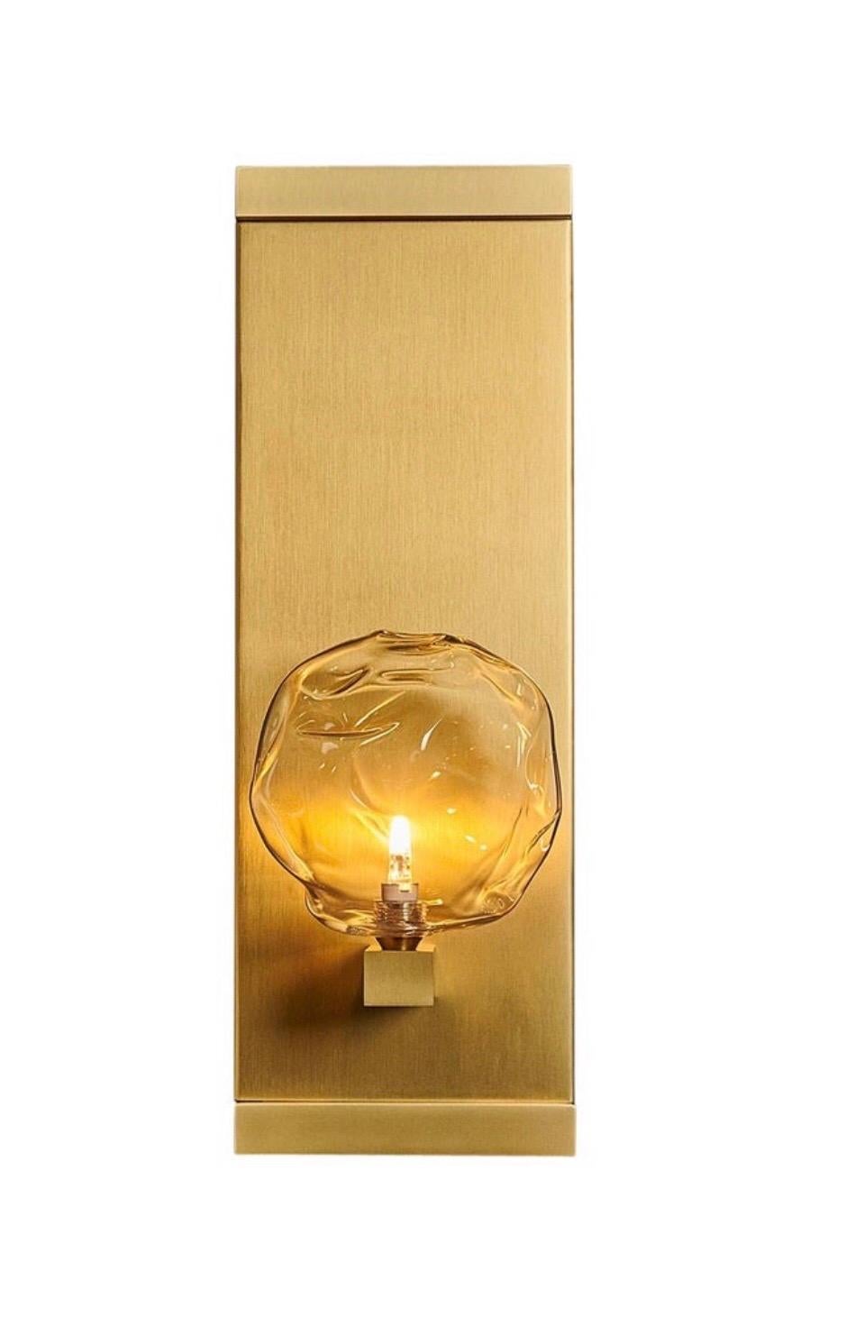 Modern Nimbus Blown Glass Luxe Sconce by Shakuff For Sale