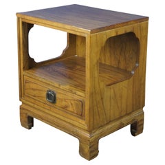 Davis Cabinet Co Teakwood Chinoiserie Night Table Bed End Side Nightstand