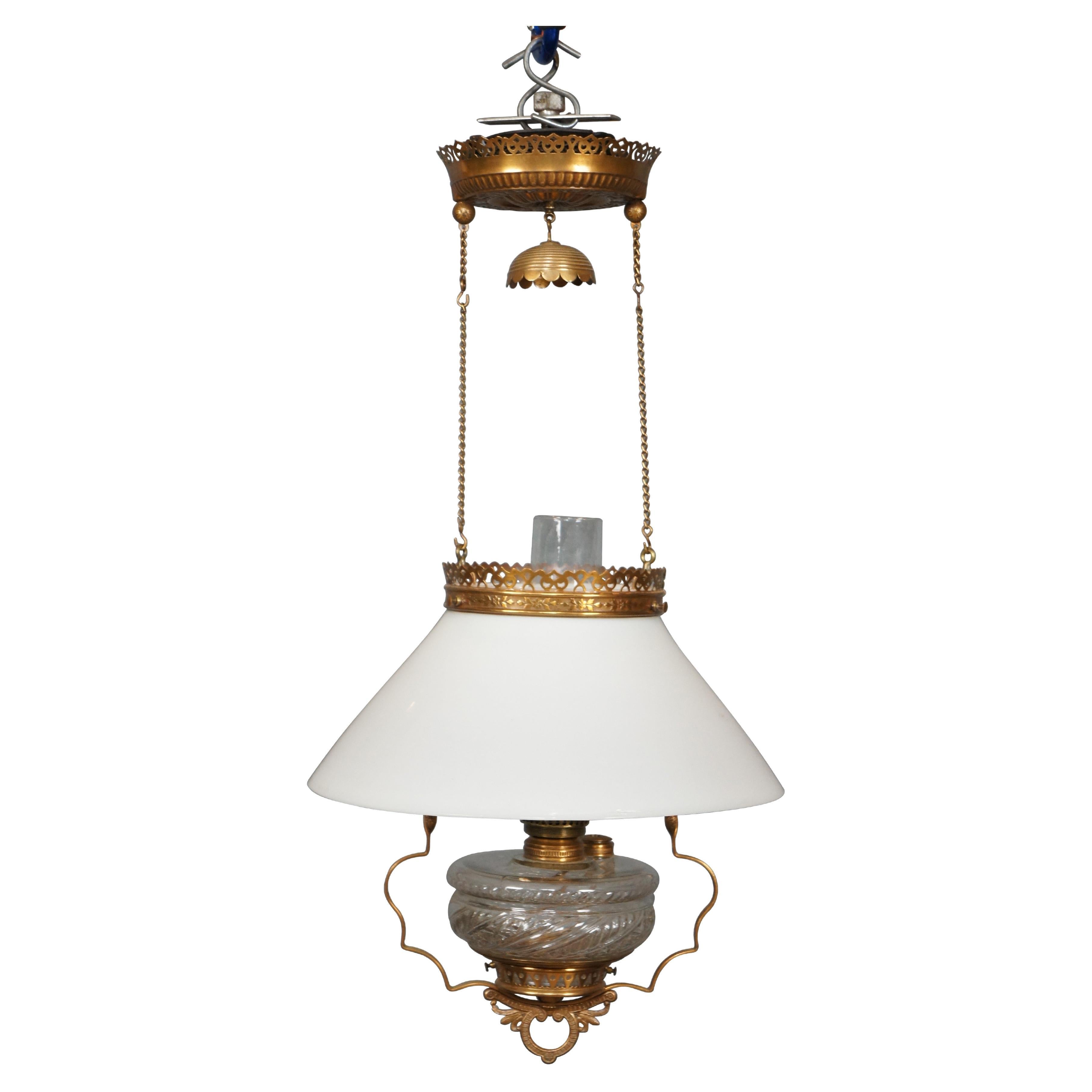 Antique Hanging Oil Lamps